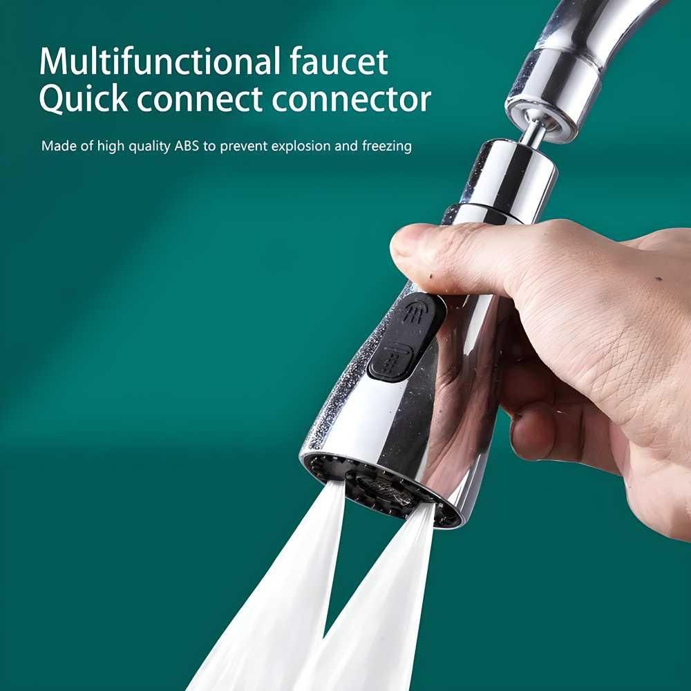 3 Modes Kitchen Sink Faucet - Stainless Steel