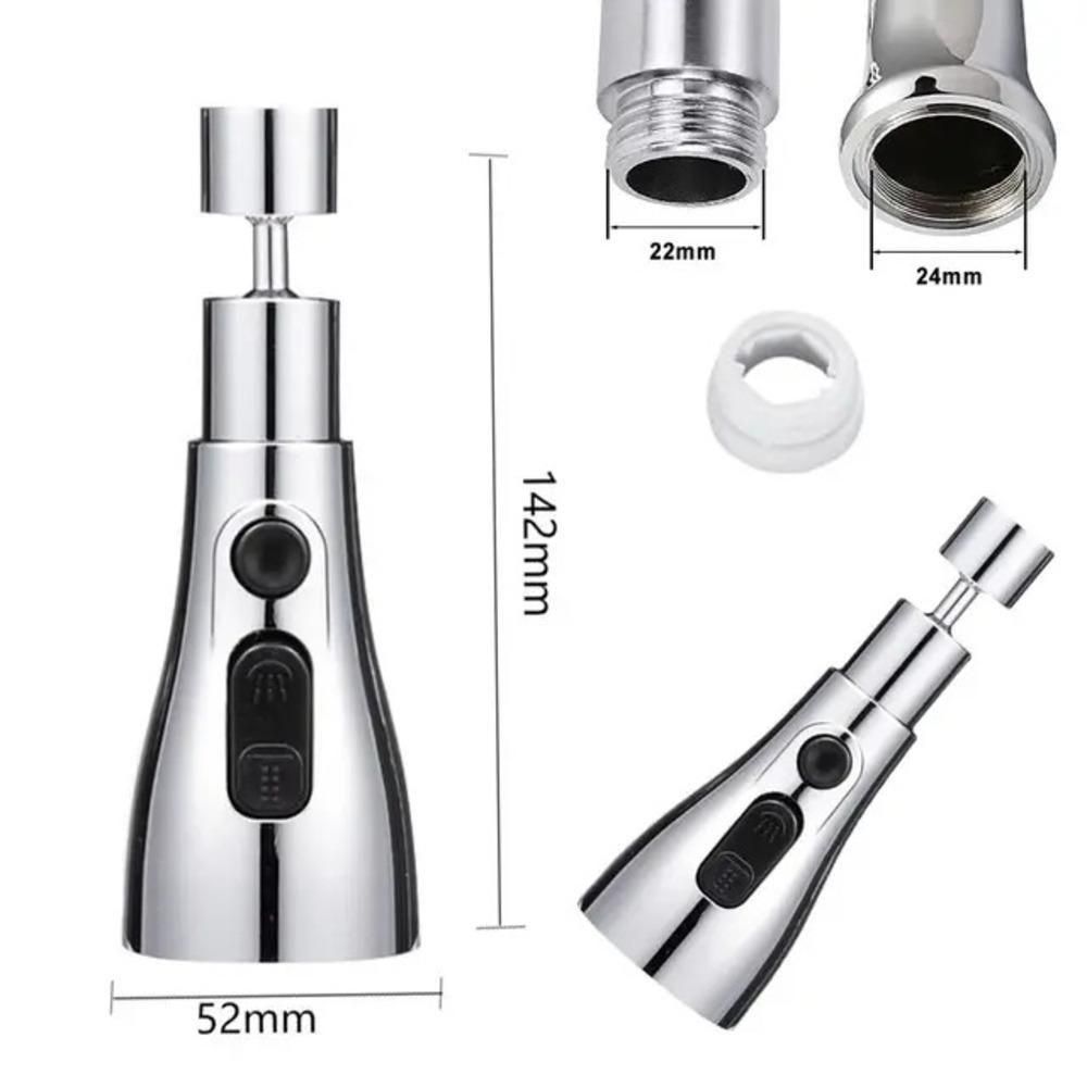 3 Modes Kitchen Sink Faucet - Stainless Steel