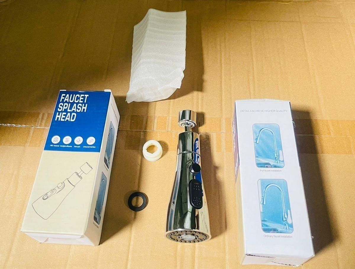 3 Modes Kitchen Sink Faucet - Stainless Steel